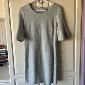 Kenar Light Gray Textured Midi Dress